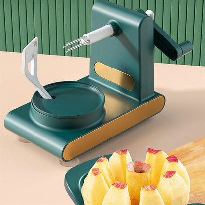 Hand-Cranked Multifunctional Fruit & Vegetable Peeler and Slicer.