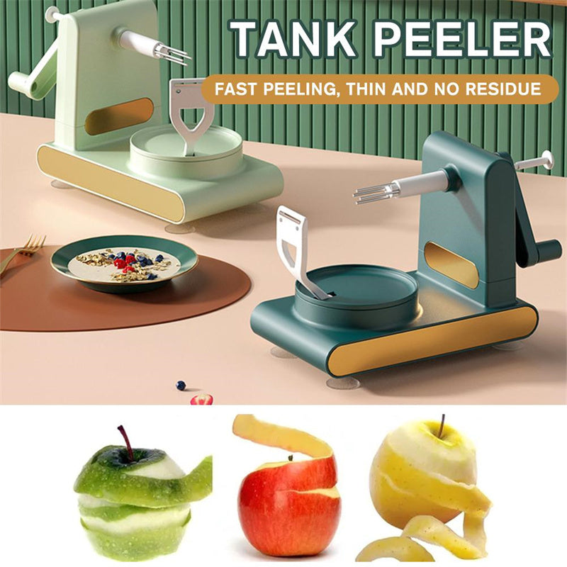 Hand-Cranked Multifunctional Fruit & Vegetable Peeler and Slicer.
