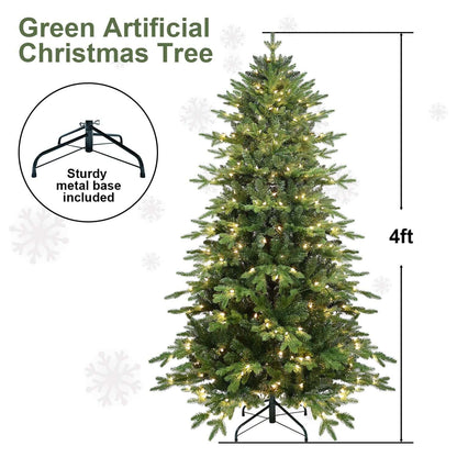 PVC Christmas Tree, Christmas Decorations, Green, With Lights