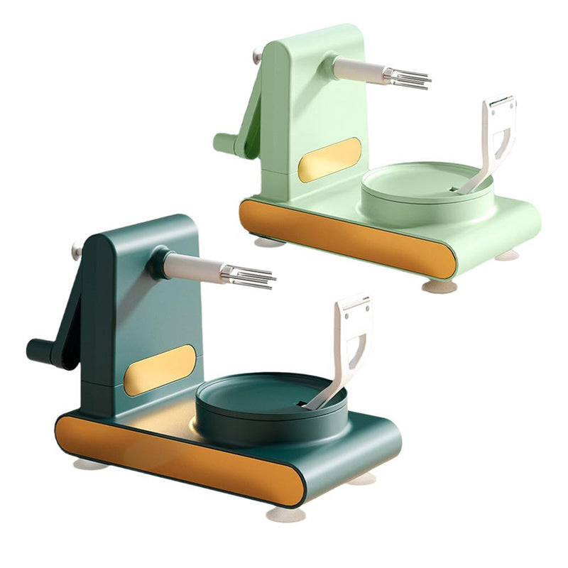 Hand-Cranked Multifunctional Fruit & Vegetable Peeler and Slicer.