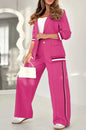 2-Piece Women’s Office Suit – Jacket & Wide-Leg Pants.