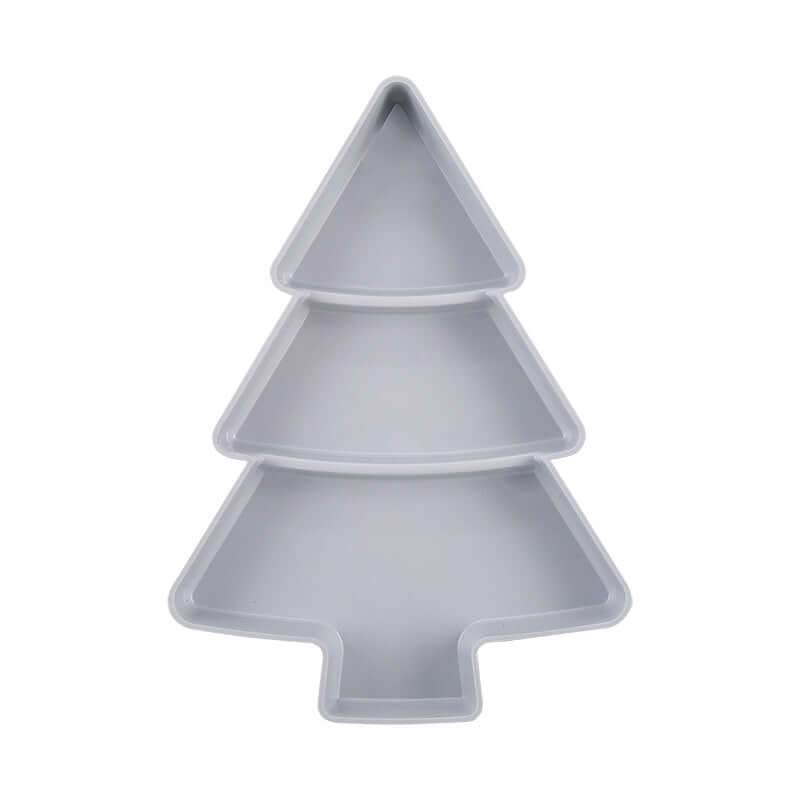 Christmas Tree Shaped Fruit Platter Creative Plates Storage Box Dried Fruit Snack Plates Divided Candy Dessert Plate Container