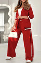 2-Piece Women’s Office Suit – Jacket & Wide-Leg Pants.