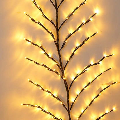 LED Christmas Leaves Rattan Lamp Bedroom Indoor