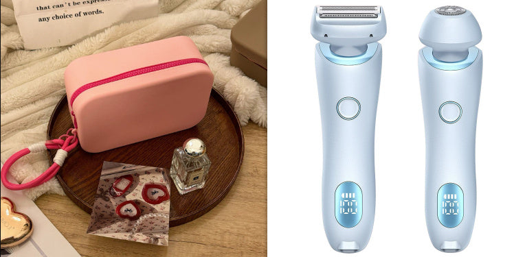 2-in-1 USB Hair Remover & Trimmer for Women – Body & Face.