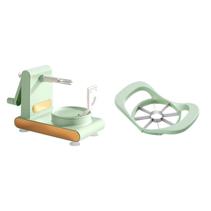 Hand-Cranked Multifunctional Fruit & Vegetable Peeler and Slicer.