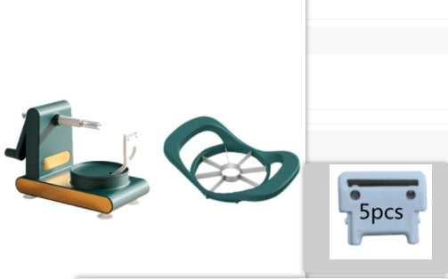 Hand-Cranked Multifunctional Fruit & Vegetable Peeler and Slicer.