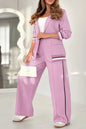 2-Piece Women’s Office Suit – Jacket & Wide-Leg Pants.