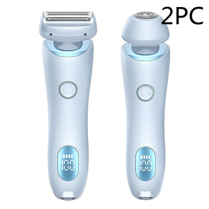 2-in-1 USB Hair Remover & Trimmer for Women – Body & Face.