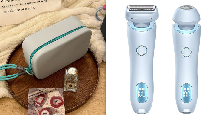 2-in-1 USB Hair Remover & Trimmer for Women – Body & Face.