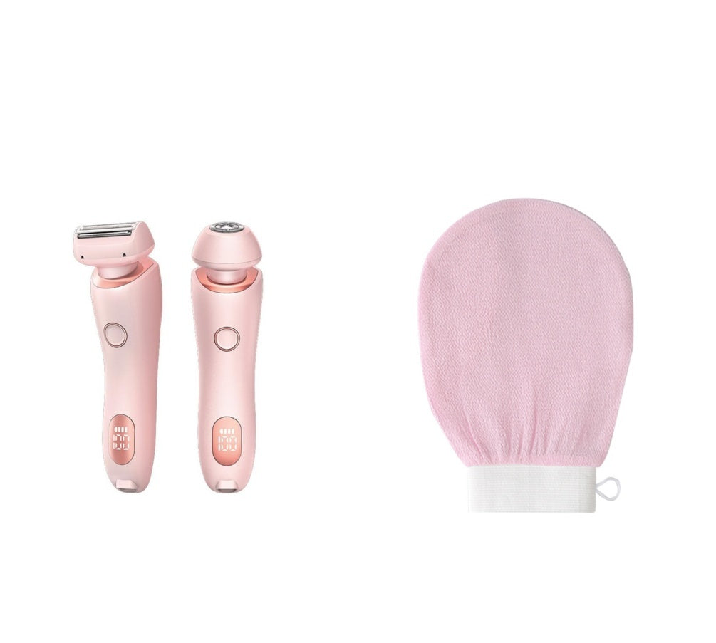 2-in-1 USB Hair Remover & Trimmer for Women – Body & Face.