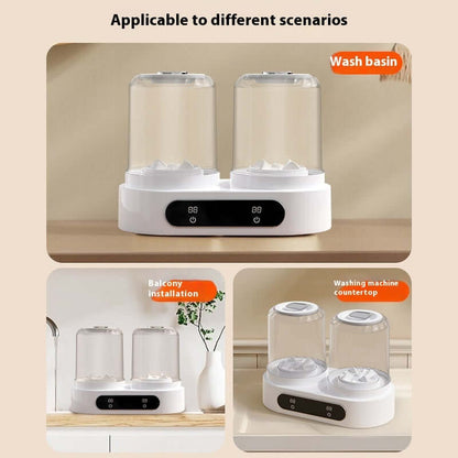 Double Bucket Laundry Cup Mini Underwear Washing Machine