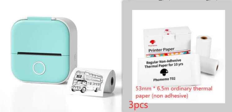 Portable Mini Thermal Label Printer Home Photo Printer Student Wrong Question Printer Bluetooth-compatible Mini Label Printer Price Tag